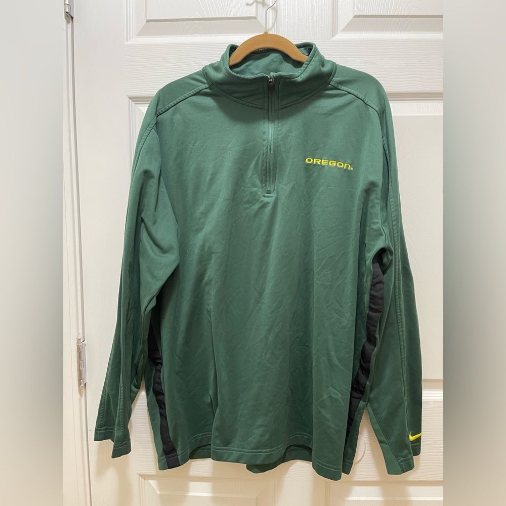 Nike Oregon Pullover 1/4 Zip Size XL Men's Green